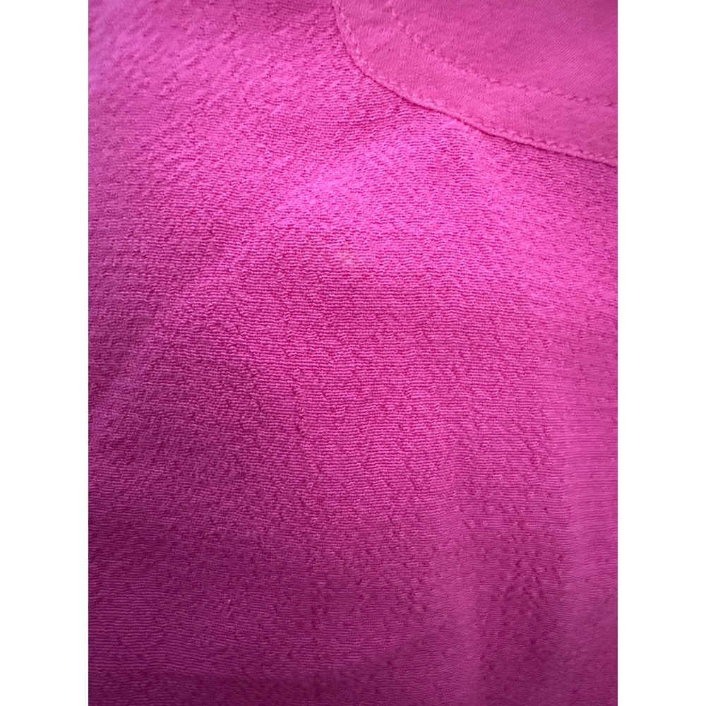 J Jill Womens Button Down Shirt Flowy Pockets Cerise Pink Long Sleeve Size M NWT - Picture 6 of 6